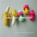 Amazing Design Screw and Banana Shape Fancy Silicone Wine Bottle Stopper